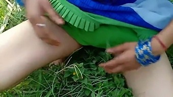 Desi Husband Joining His Wife For Outdoor Fun With Dirty Talk And Pussy Play