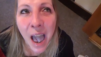 A Wife Eagerly Takes A Deep Swallowing - Free Use Tag