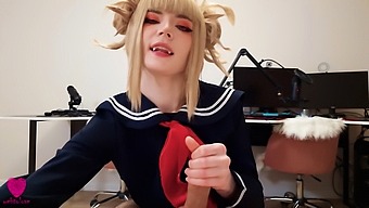 Himiko Toga From My Hero Academia Enjoys Deepthroating And Receiving Facial In Hd Porn