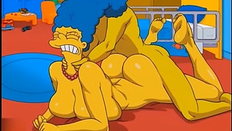 Marge, The Housewife, Experiences Intense Pleasure As She Receives A Hot Load Of Cum In Her Ass And Squirts In All Directions. This Uncensored Scene Also Features Hentai, Toons, And Anime Elements.